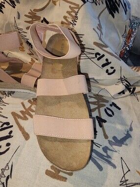 Steve Madden Pink Elastic Espadrille Platform Sandals